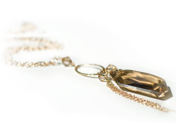 Golden Shadow Swarovski Crystal Necklace